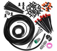 HOUDERCO Automatic Plant Watering System Irrigation Kit with Pp and Stainless Steel Materials Featuring Easy Installation and Uniform Sprinkling for Gardens and Lawns