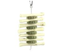 HOUDERCO Bamboo Grass Cake Skewers for Hamsters Rabbits Chinchillas Guinea Pigs Dental Health Toy Boredom Breaker Non-sugar Natural Chewing