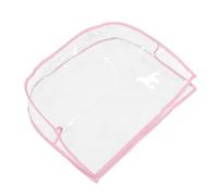HOUDERCO Barber Chair Back Cover Waterproof Plastic Semi-Circular Pink Protector 20X15X3Cm for Salon Styling and Hairdressing Use