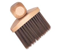 HOUDERCO Barber Neck Cleaning Brush with Wood and Nylon Bristles, Efficient Hair Fragment Remover, Gentle on Hair Strands, for Barber Stations and Laptop Keyboard Cleaning