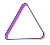 HOUDERCO Billiard Ball Storage Rack Triangle Frame Stable Pool Balls Organizer for Table Snooker and American in Purple