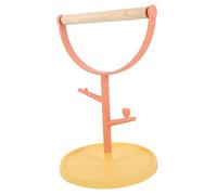 HOUDERCO Bird Training Stand Tabletop Parrot Perch Platform for Indoor Use Stable Plastic Bird Stand Platform for Parakeet Training and Playtime