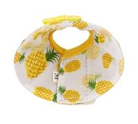 HOUDERCO Biting Parrot Cone Collar Protective Bird Neckwear for Comfort Stylish Design Suitable for Parrots Conures Cockatiels Yellow Pineapple