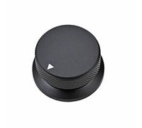HOUDERCO Black Bass Guitar round Rational Structure Simple Shape and Aluminum Knob Replacement for Design Repair and Upgrade Electric Suitable for DIY Sound Equipment