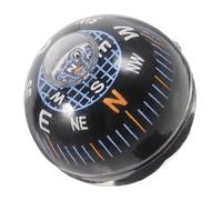 HOUDERCO Black Plastic Ball Compass for Car Dashboard, Mini Guide Ball Compass for and Adults, Hiking Camping Motorcycle Navigation Accessory