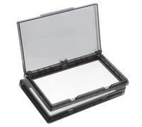 HOUDERCO Black Plastic Double-Position Outlet Cover 2pcs Self-Adhesive Splash-Proof Wall Protector for Bathroom and Home Use