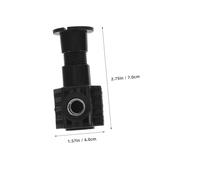HOUDERCO Black Toilet Seat Bolt Kit with Short Wrench Easy Installation Fixing Screws for Wall Hung and Standard Toilets Compatible Replacement Parts for Home and Commercial Use