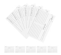 HOUDERCO Blank Recipe Cards Portable Size 50pcs Double-Sided Writable Paper Cards for Recording Recipes and Messages, Minimalist Design for Home Cooks and Chefs
