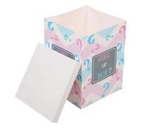 HOUDERCO Boy Girl Gender Reveal Balloon Box for Shower Decorations Vibrant Paper Party Prop for Shower Celebration and Photo Moments