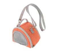 HOUDERCO Breathable Crossbody Pet Carrier Bag for Small Animals Spacious Outdoor Travel Sling for Hamsters Squirrels and Comfortable Mesh Design