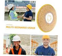 HOUDERCO Breathable Straw Sun Visor for Hard Hats Wide Brim Sunshade Shield for Construction Workers Lightweight Durable Face Protection Easy Install Full Brim Helmet Cover for Random Color