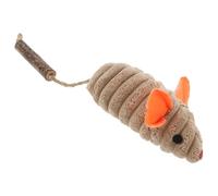 HOUDERCO Catnip Toy Mouse for Kittens Soft Chew Toy with Elastic Rope for Engaging Indoor Play for Interactive Cat Fun and Teething Relief