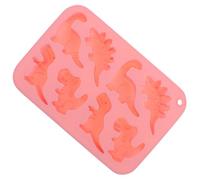 HOUDERCO Cavity Pink Dinosaur Silicone Cake Mold Non-Stick Baking Tray for Chocolate Candy Dessert DIY Smooth Surface Easy Demould for Home and Professional Use