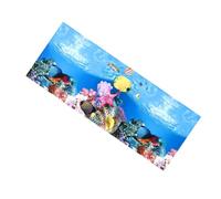 HOUDERCO Chic Fish Tank Background Realistic Aquatic Scene Removable Wallpaper for Household