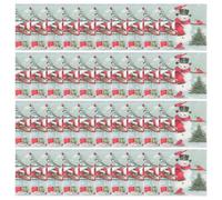 HOUDERCO Christmas Printed Paper Napkins Unique and Creative Design 100pcs with Snowman Pattern Soft Disposable Tissue for Party Celebration and Holiday Dining