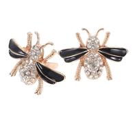 HOUDERCO Clip Shoe Embellishments 2 Pcs Metal Bee Shoe Decorations Lightweight and Convenient for Women’s Shoes in Social Events or Office
