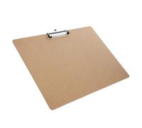 HOUDERCO Clipboard Folder with Adjustable Metal Clip Portable Horizontal Writing Support Board for Office Travel Hotel Use Lightweight Reusable Document Holder