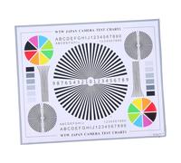 HOUDERCO Color Wheel Chart Cctv Lens Focus Calibration Card for Indoor Outdoor Use Clear Tool for Camera Lens Adjustment and Monitoring System Image Assessment