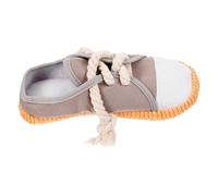 HOUDERCO Cotton Rope Dog Chew for Squeaky Canvas Shoe Shape Teeth Cleaning Pet for Puppy Teething Interactive Lovely Chewing Plaything