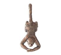HOUDERCO Creative Resin Monkey Hanging Ornament Decorative Garden Sculpture Outdoor Wall Decor Miniature Monkey Figurine for Living Room Pendant or Window Display