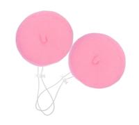 HOUDERCO Cute Pink Wool Yarn Beret Hat Pet Warm Headwear 2pcs Lightweight and Abrasion Resistant for Miniature Household Animals and Domestic Cats for Birthday and Themed Portrait