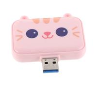 HOUDERCO Cute Type Expansion Hub Ports for Fast Data Transfer Multi-device Connectivity for Laptop and Computer Use