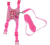 HOUDERCO Denim Hamster Harness Leash Set for Small Pets with No Odour and Safe to Wear Features, for Outdoor Walking and Dress in Sweet Fashionable Style