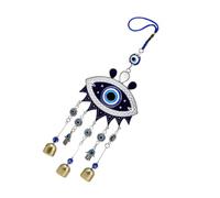 HOUDERCO Devil's Eye Car Hanging Decoration Blue Charm Rear View Mirror Decor Outdoor Evil Eye Decor Rear View Mirror Hanging Ornament Car Accessories Mirror Hanging Car Ornaments Ceramics