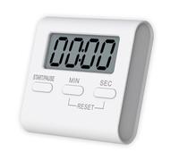 HOUDERCO Digital Kitchen Timer with Loud Alarm, Lightweight Plastic Cooking Timer with Max 99 Min 59 Sec Countdown, Easy to Carry for Noon Break Hour and Study Hour Use
