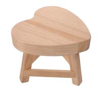 HOUDERCO Display Pedestal Stand Rustic Style Wooden Heart Shape with Steady Support and Easy Maintenance for Flower Pots and for Living Rooms and Offices