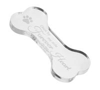 HOUDERCO Dog Memorial Plaque Shaped Commemorative Sign for Pet Loss Tribute for Garden Outdoor Dog Grave Thoughtful Bereavement for Deceased Pets
