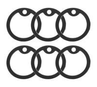 HOUDERCO Dog Tag Silicone Protective Covers 6Pcs for Outdoor Pet Id Tag Silencers Replacement Rings