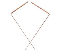 HOUDERCO Dowsing Rods Portable Copper with Comfortable Handle 2pcs for Water Source Detection and Ghost Hunting Flexible Divining Rods for Spiritual Probing and Treasure Finding