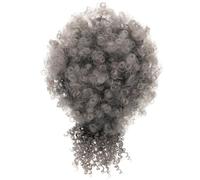 HOUDERCO Drawstring Afro Puff Ponytail Extension Curly Clip Short Hairpiece for Women Natural-looking Soft High-temperature Silk for Prom Wedding Daily Wear