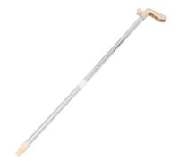 HOUDERCO Dustpan Stick Replacement Handle with Detachable Design Stainless Steel Grip for Secure and Stable Connection Sweeping Accessories for Home Random Color