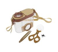 HOUDERCO Educational Bug Observation Kit for Boy Girl Nature Exploration Tools with Tweezers Glass and Portable Insect Catching Container for Outdoor Adventures