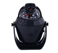 HOUDERCO Electronic Digital Marine Compass 12v Powered Magnetic Declination Adjustment, Black Abs Material Lighted for Night Use, Easily Mounts for Marine Navigation