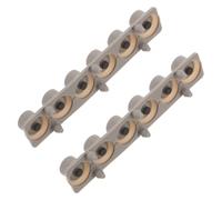 HOUDERCO Electronic Piano Silicone Conductive Key Contact Strips 2Pcs, 6-Key Replacement Pads with Rubber Material for Keyboard Accessories and Home Repair