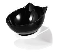 HOUDERCO Elevated Dog Feeder Bowl Cat Feeding Bowl Raised Stand Tilted Pet Feeder
