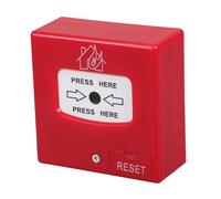 HOUDERCO Emergency Fire Alarm Button High Visibility Design with Manual Reset , Plastic Material Intuitive Operation Wall Mount Fire Call Reset Switch for Office Buildings and Renovations