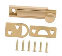 HOUDERCO Flush Bolt Door Lock Angled Slide Bolt for Double Doors Enhanced Security Latch for Bedroom Kitchen and Study Easy Installation Versatile Design