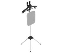 HOUDERCO Foldable Adjustable Height 90-160cm with Integrated Ironing Board and Four-legged Base Handheld Steamer Rack Aluminium Alloy and Plastic Material Garment Versatile for Garments