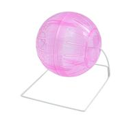 HOUDERCO Four in One Pink Hamster Exercise Ball with Running Ball for Small Pets Encourages Activity Relieves Boredom for Interactive Play