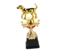 HOUDERCO Gold Dog Trophy Cup for Dog Competitions with Black Base Prize