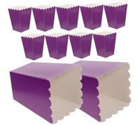 HOUDERCO Greaseproof Paper Popcorn Tubs 50 Pcs 4.21 Inch Snack Boxes for Candy Treats at Birthday Parties and Weddings
