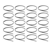 HOUDERCO Guitar Binding Purfling Strips Good Stability 20pcs Abs Reusable Reusable Reusable Reusable Reusable Reusable Plastic Black for Acoustic and Classical Guitar Decoration and
