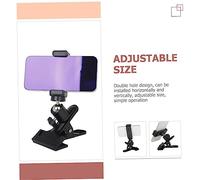 HOUDERCO Guitar Phone Holder with Rotation Live Broadcast Bracket for Guitar Bass Ukulele Durable Clip with Sponge Padding for Scratch Protection for Video