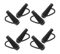 HOUDERCO Hair Dryer Cord Boot Protector 8pcs, Rubber Power Cord Strain Relief Sleeve for Salon and On The Go Styling, Flexible Bend Guard for Hair Dryer Cable