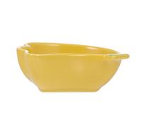 HOUDERCO Hamster Feeding Bowl Cute Cartoon Ceramic Small Pet Food Dish Banana Color Pet Feeder for Home Use