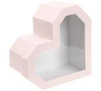HOUDERCO Heart Shaped Flower Box Valentine's Day Box Window for Flower Arrangements for Romantic Occasions like Valentine's Day Anniversaries